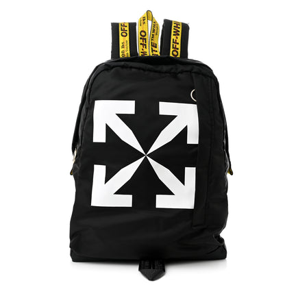 Off-White Canvas Logo Backpack Black 1 of 8