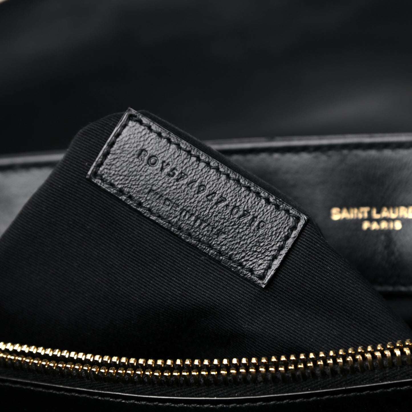 Calfskin Y Quilted Monogram Large Loulou Chain Satchel Black
