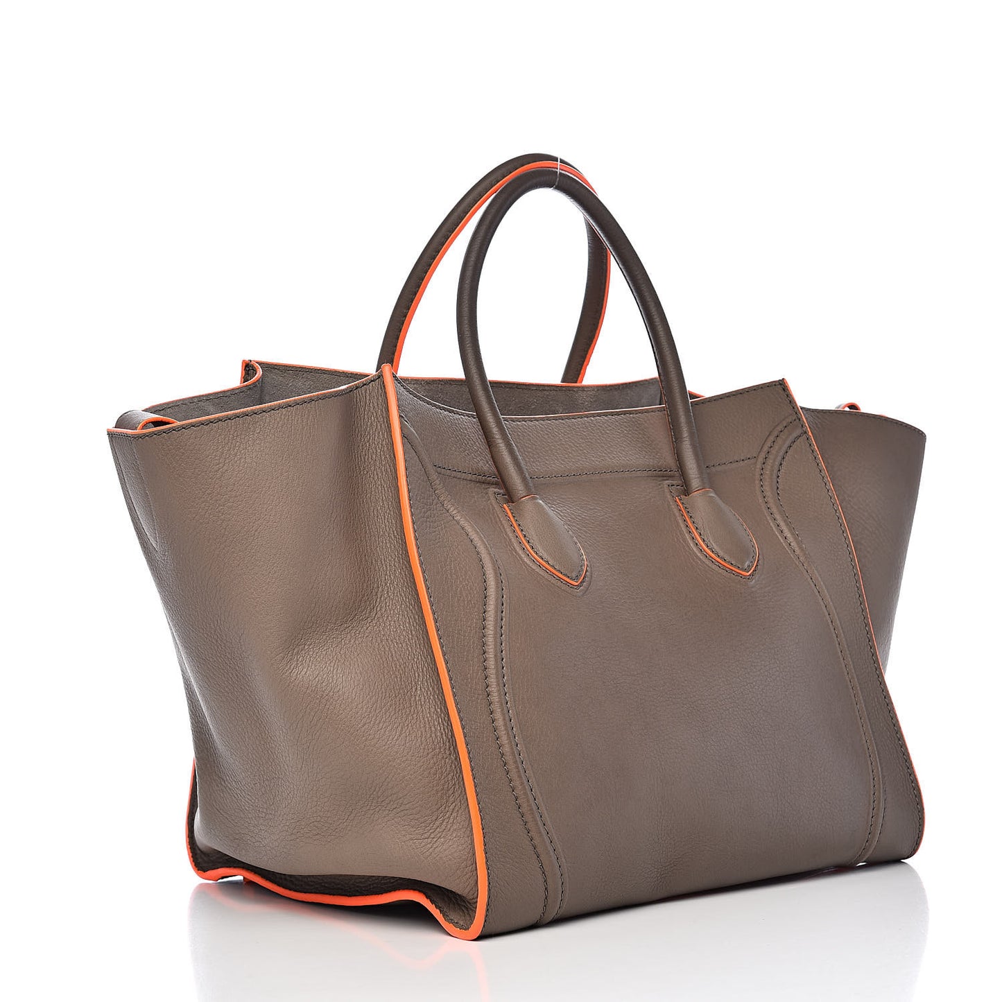 Supple Calfskin Medium Phantom Luggage Grey