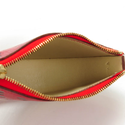 Hermes Chevre Mysore Box Watermelon Coin Purse Rouge Garance Vert Fonce Parchemin 5 of 8