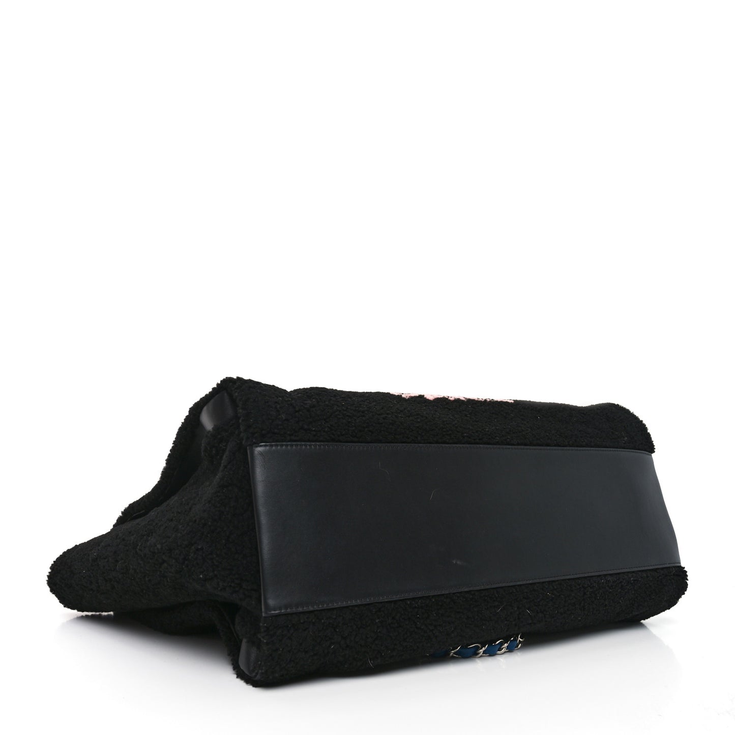 Shearling Large Deauville Tote Black