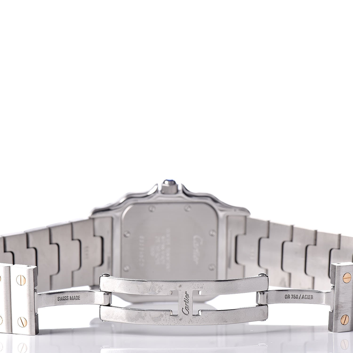 Cartier Stainless Steel 18K Yellow Gold 29mm Santos De Galbee Quartz Watch 5 of 6