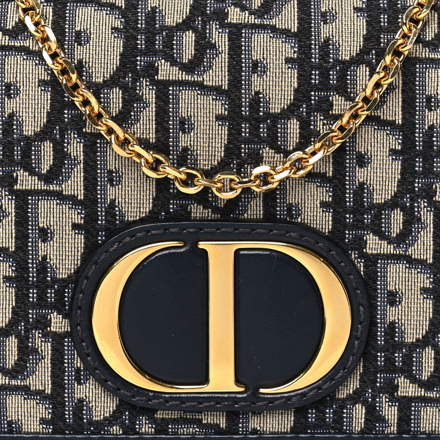 Christian Dior Oblique 30 Montaigne 2-In-1 Pouch Blue 7 of 10