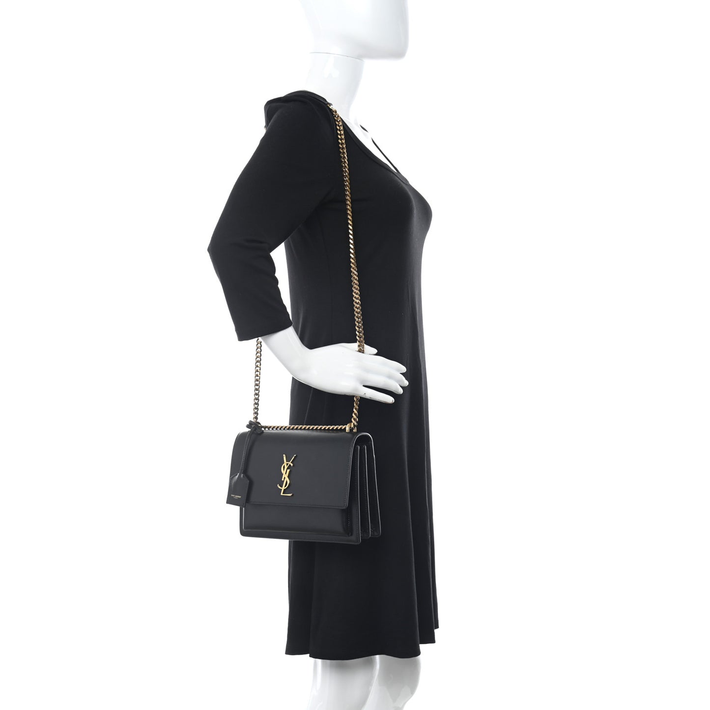 Calfskin Medium Monogram Sunset Black