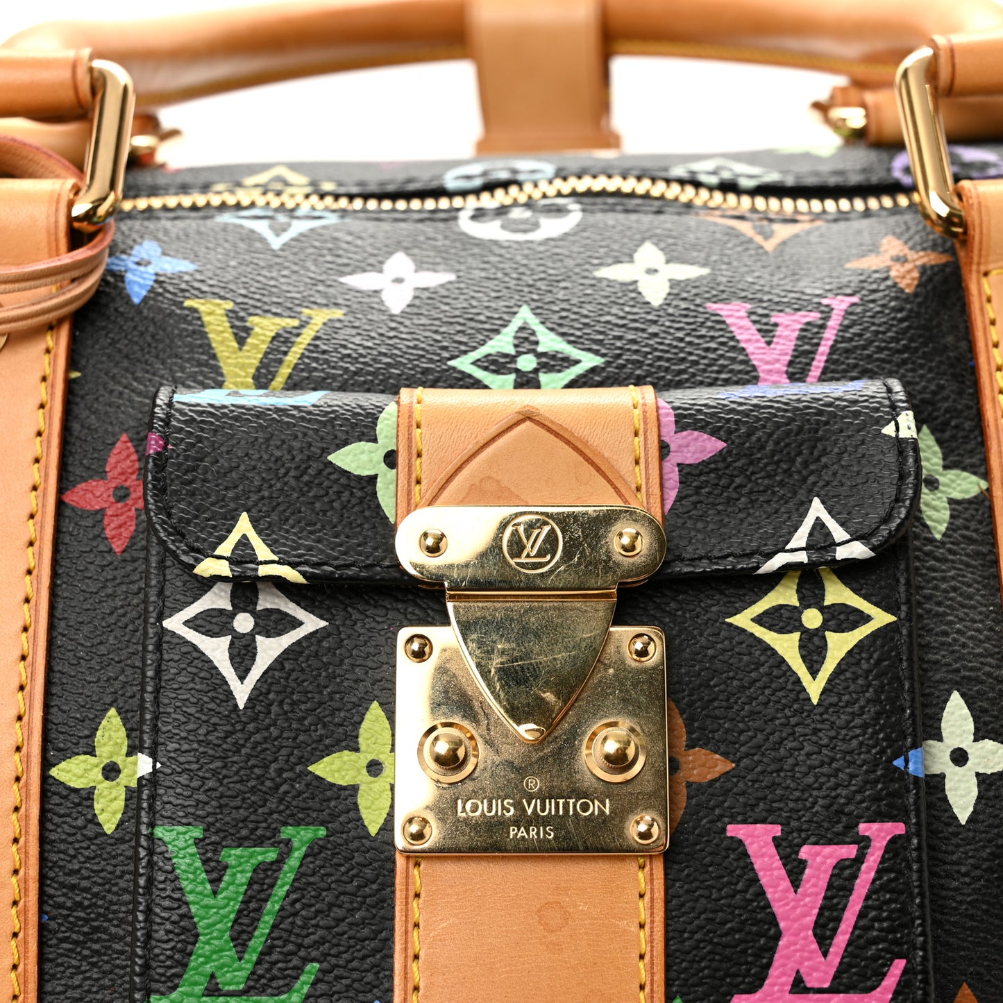 Monogram Multicolor Keepall 45 Black