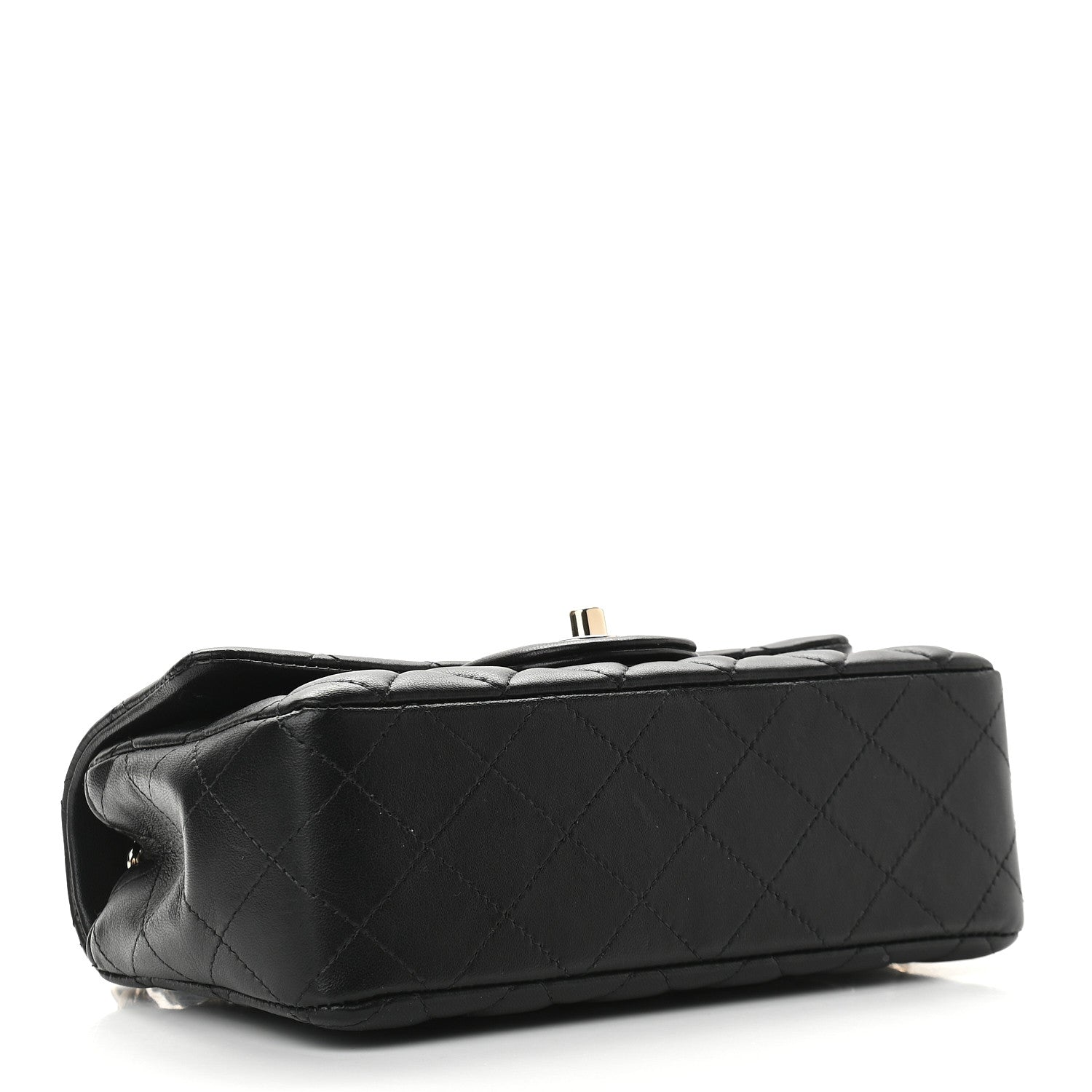 Chanel Lambskin Quilted Mini Rectangular Flap Black 4 of 10