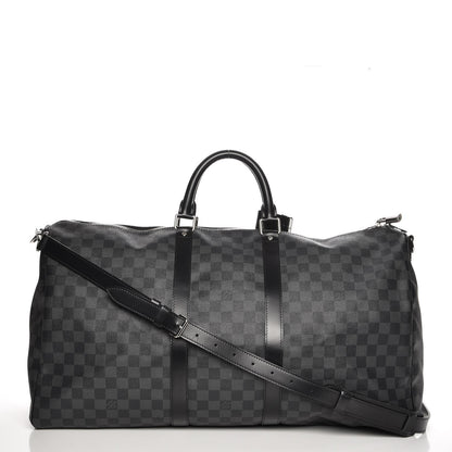 Louis Vuitton Damier Graphite Keepall Bandouliere 55 1 of 7