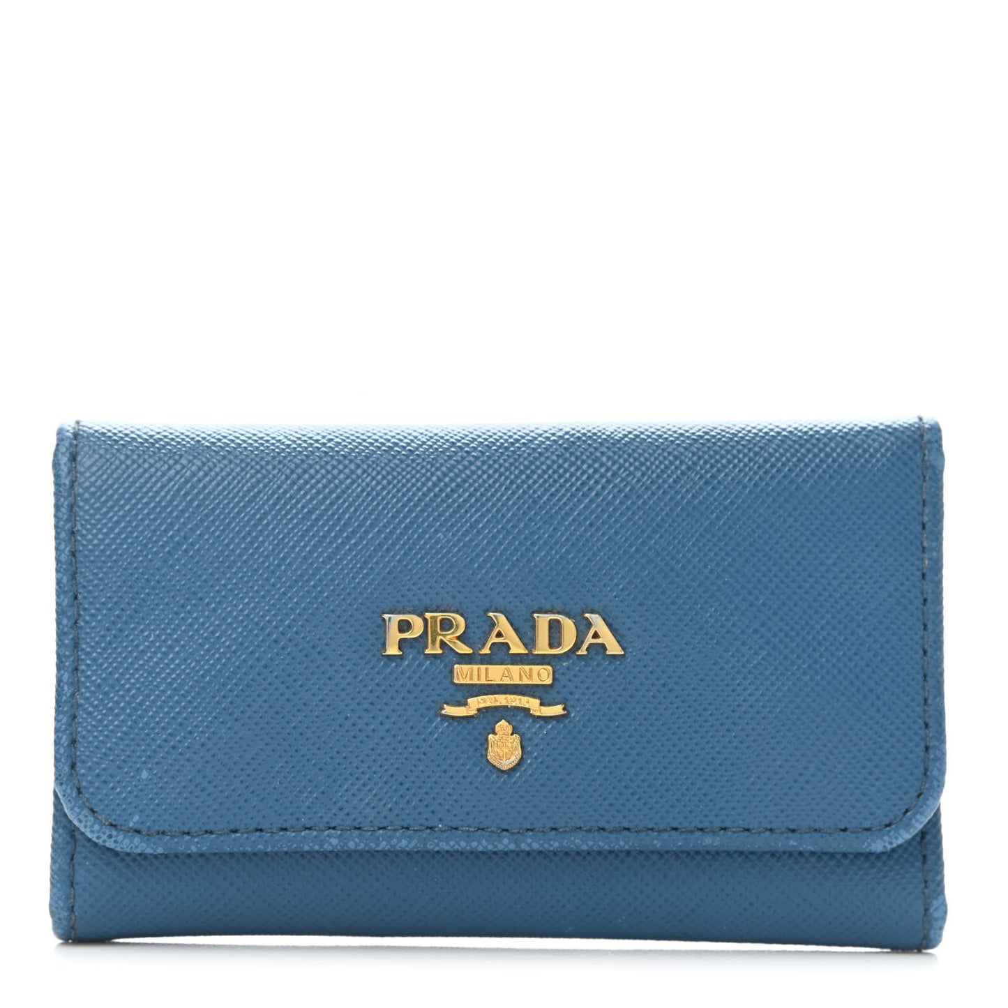 Saffiano Metal 6 Key Holder Cobalto