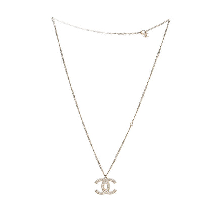 Chanel CC Pendant Necklace Gold 2 of 3