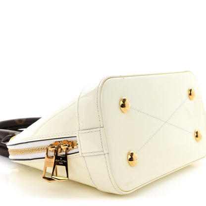 Louis Vuitton Patent Monogram Alma BB White 8 of 13