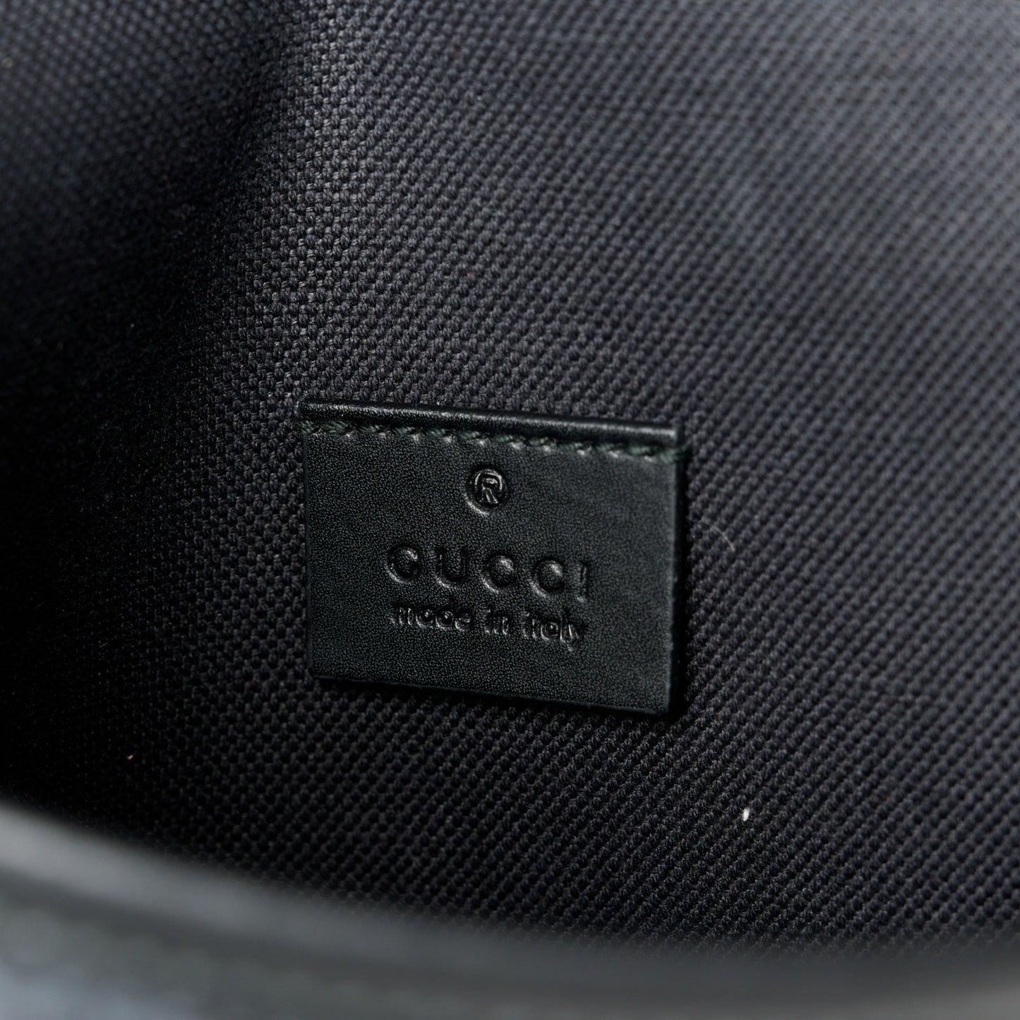 GG Supreme Monogram Web Medium Messenger Bag Black Grey