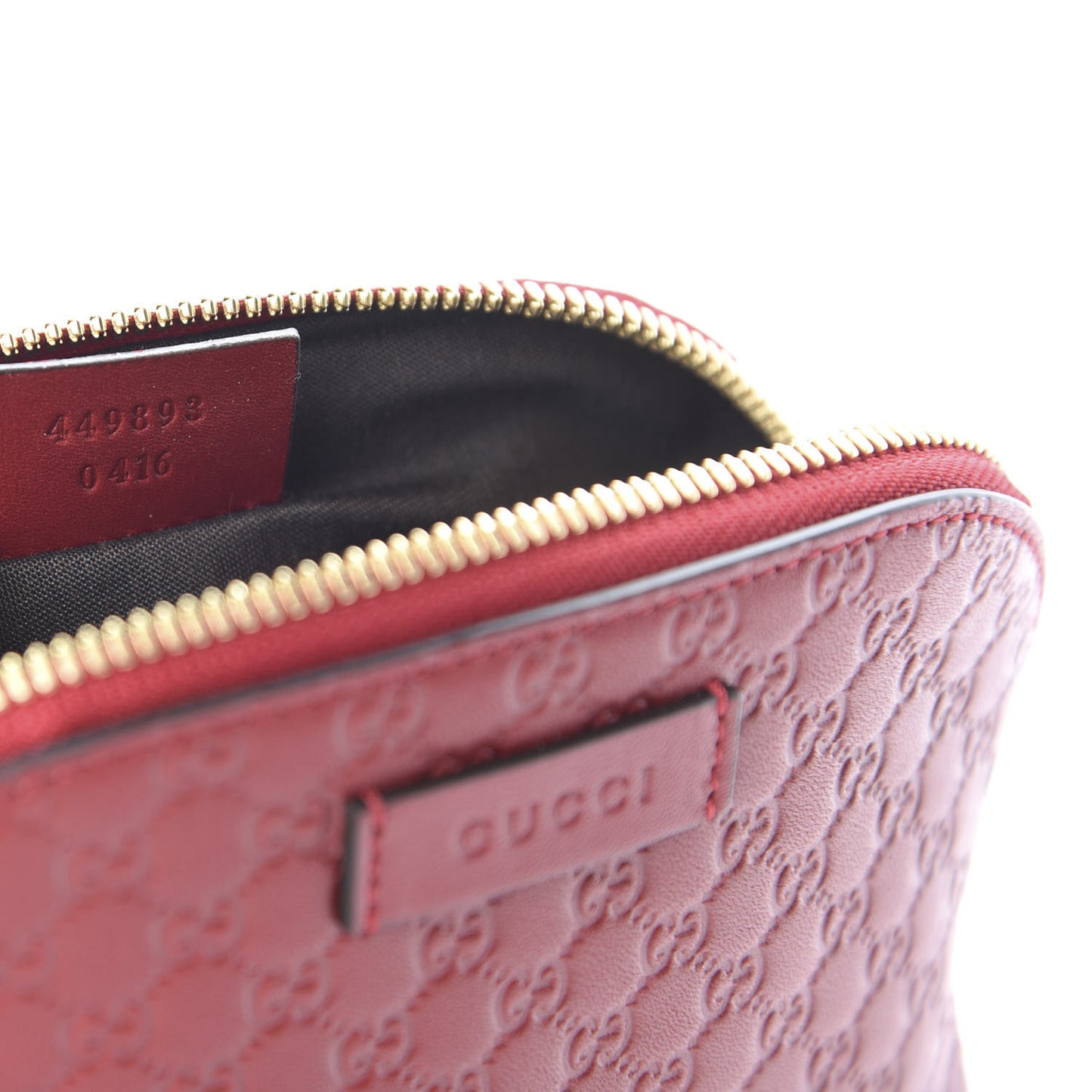 Microguccissima GG Cosmetic Case Red