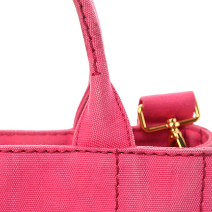 Prada Canapa Small Logo Tote Peonia 16 of 22