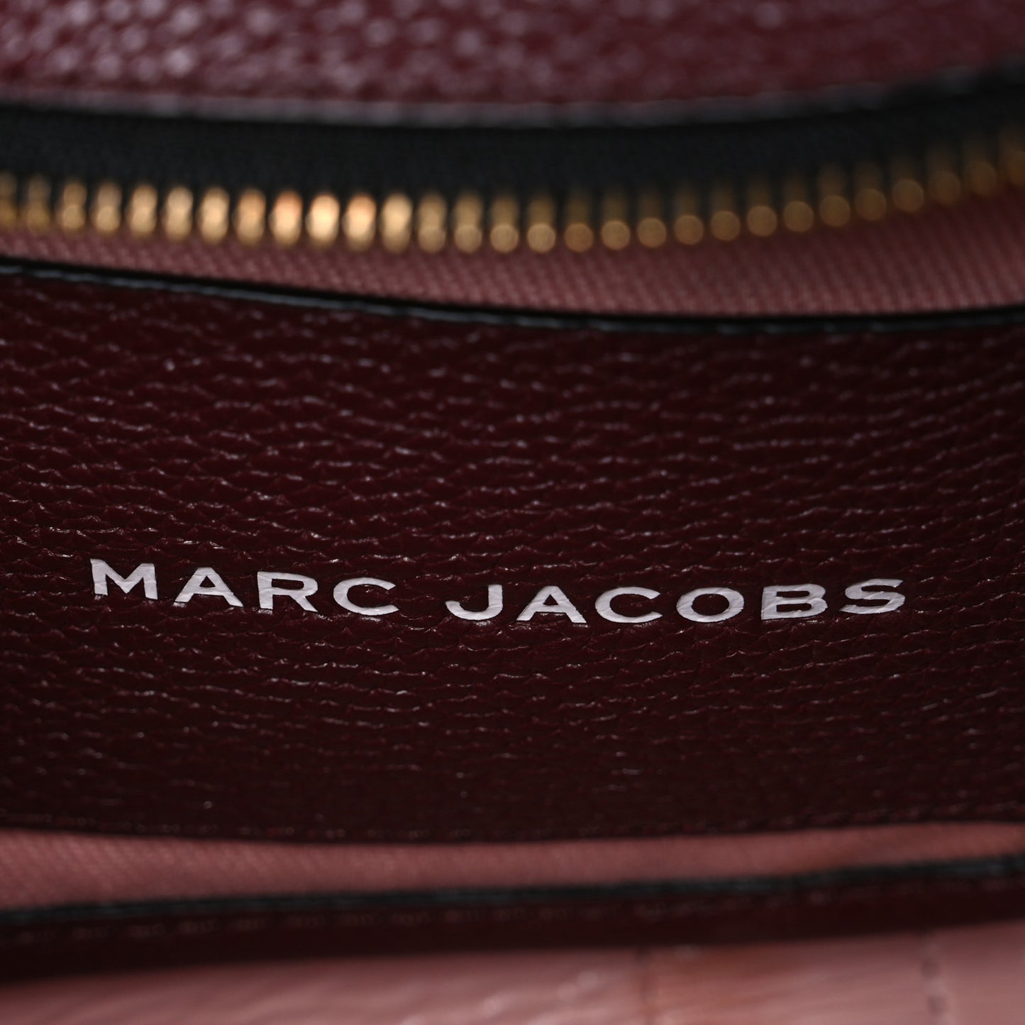 Grained Calfskin Small The Tote Bag Burgundy