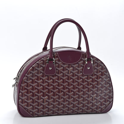 Goyard Goyardine Saint Jeanne MM Bowler Burgundy 2 of 8