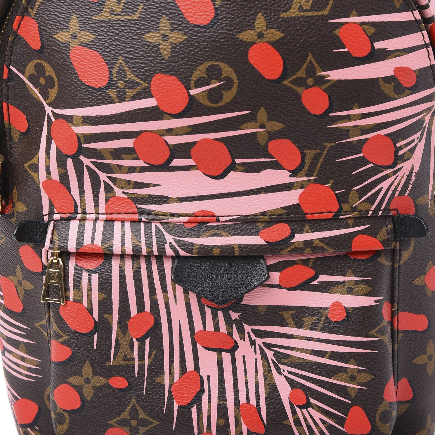 Monogram Jungle Dots Palm Springs Backpack PM Sugar Pink Poppy