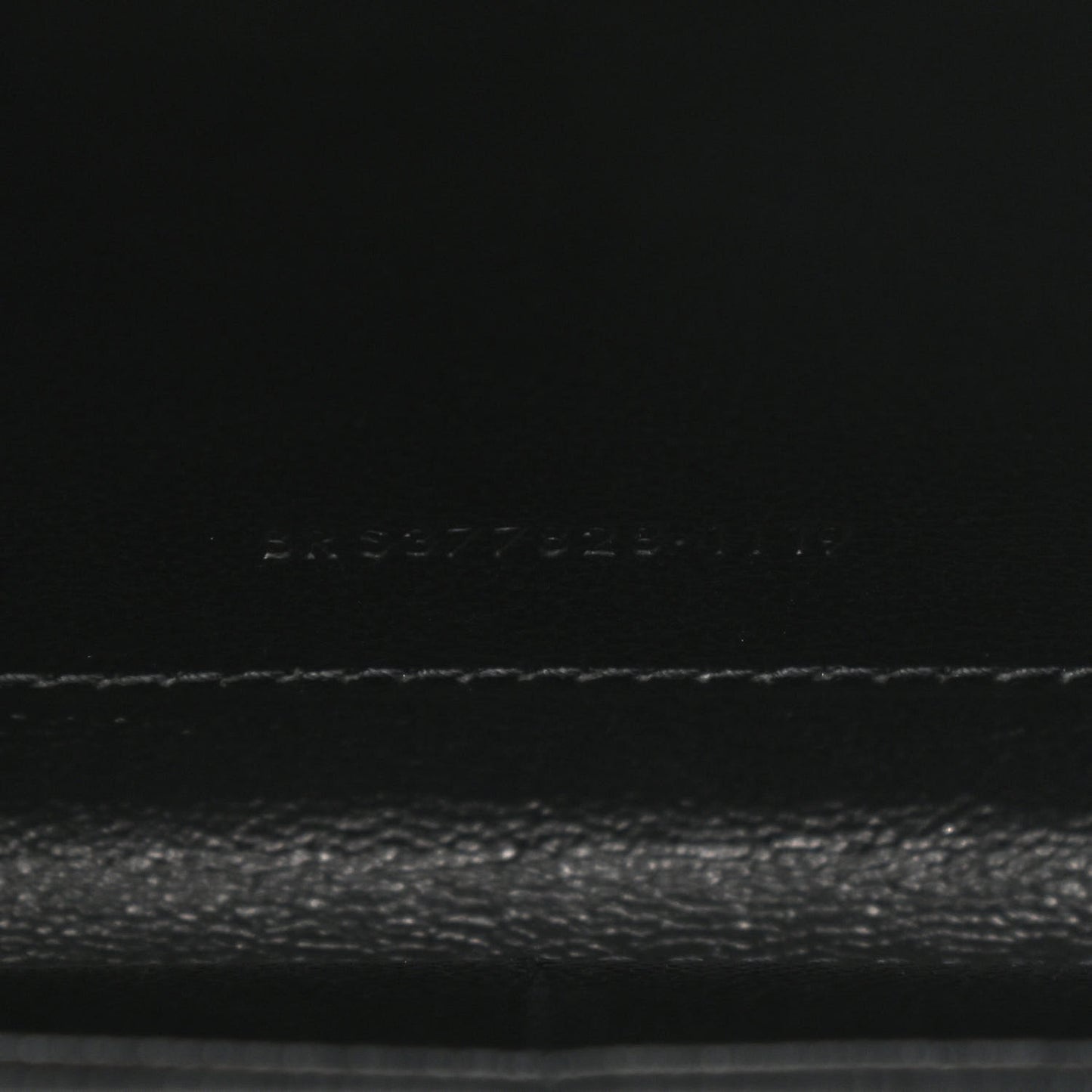 Grain De Poudre Matelasse Chevron Monogram Chain Wallet Black