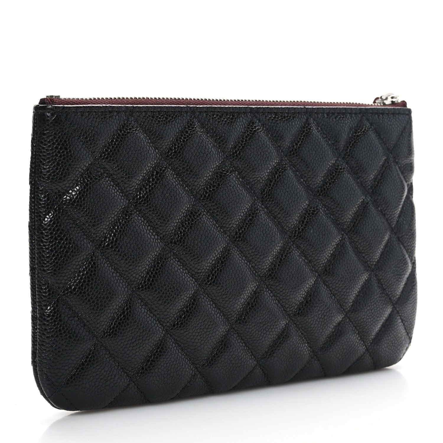 Chanel Caviar Quilted Cosmetic Case Black 3 of 9