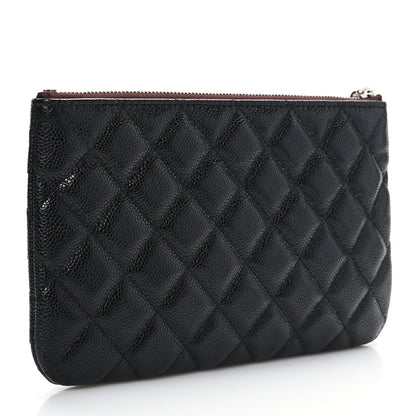 Chanel Caviar Quilted Cosmetic Case Black 3 of 9