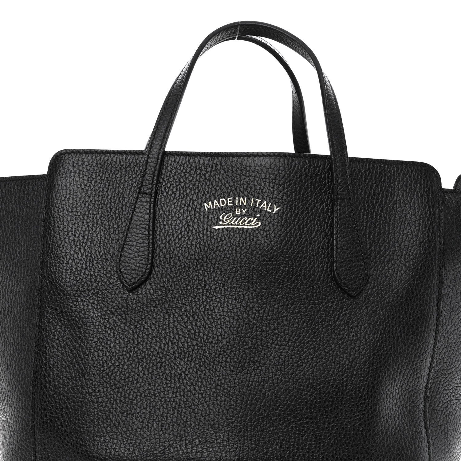Gucci Dollar Calfskin Medium Swing Top Handle Bag Black 7 of 13