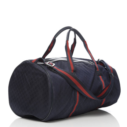 Gucci Nylon Microguccissima Gym Bag Navy 3 of 10