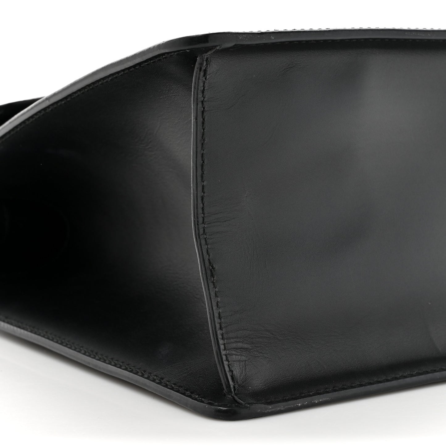 Calfskin Medium Sylvie Top Handle Bag Black