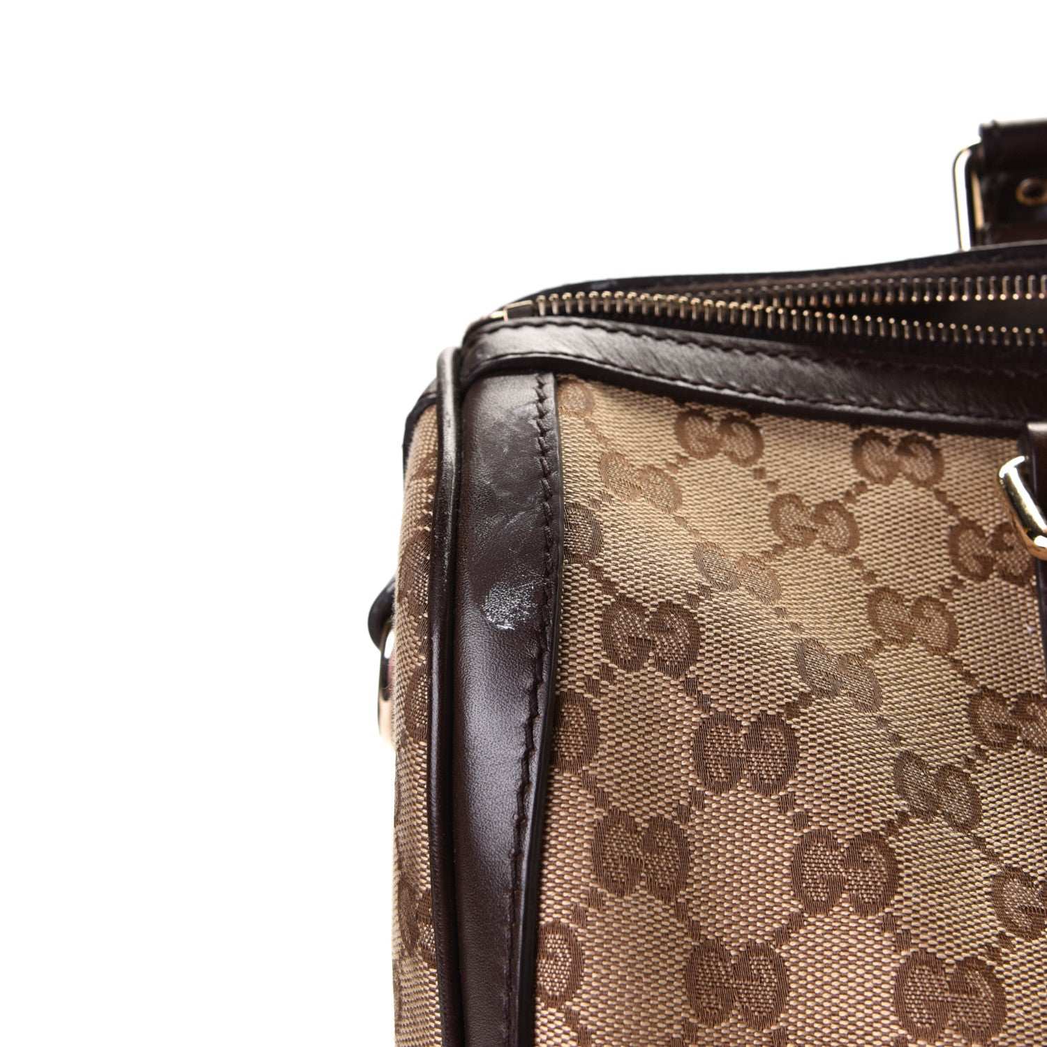 Gucci Monogram Medium Joy Boston Dark Brown 6 of 6