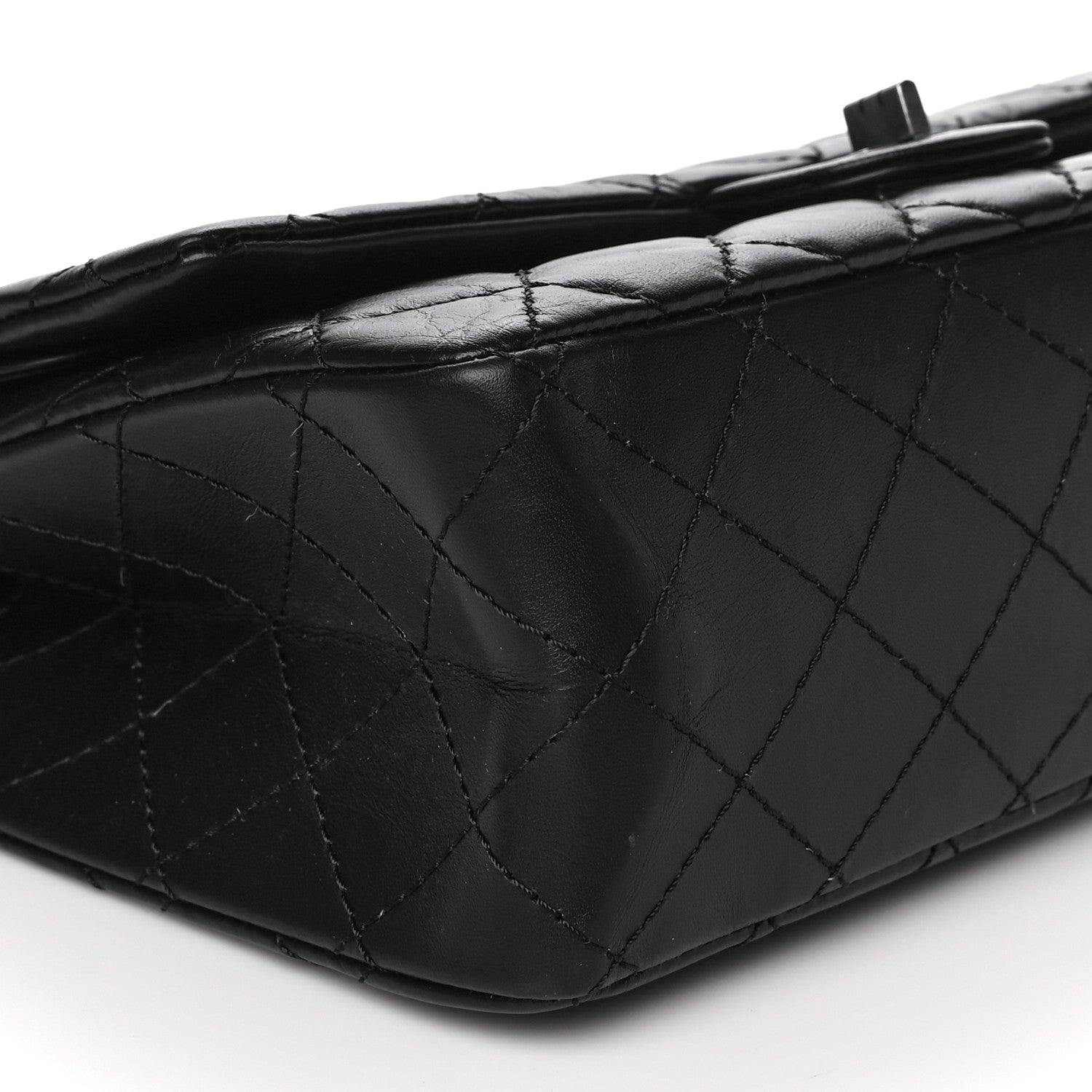 Chanel Aged Calfskin Quilted 2.55 Reissue 226 Flap Black 9 of 10