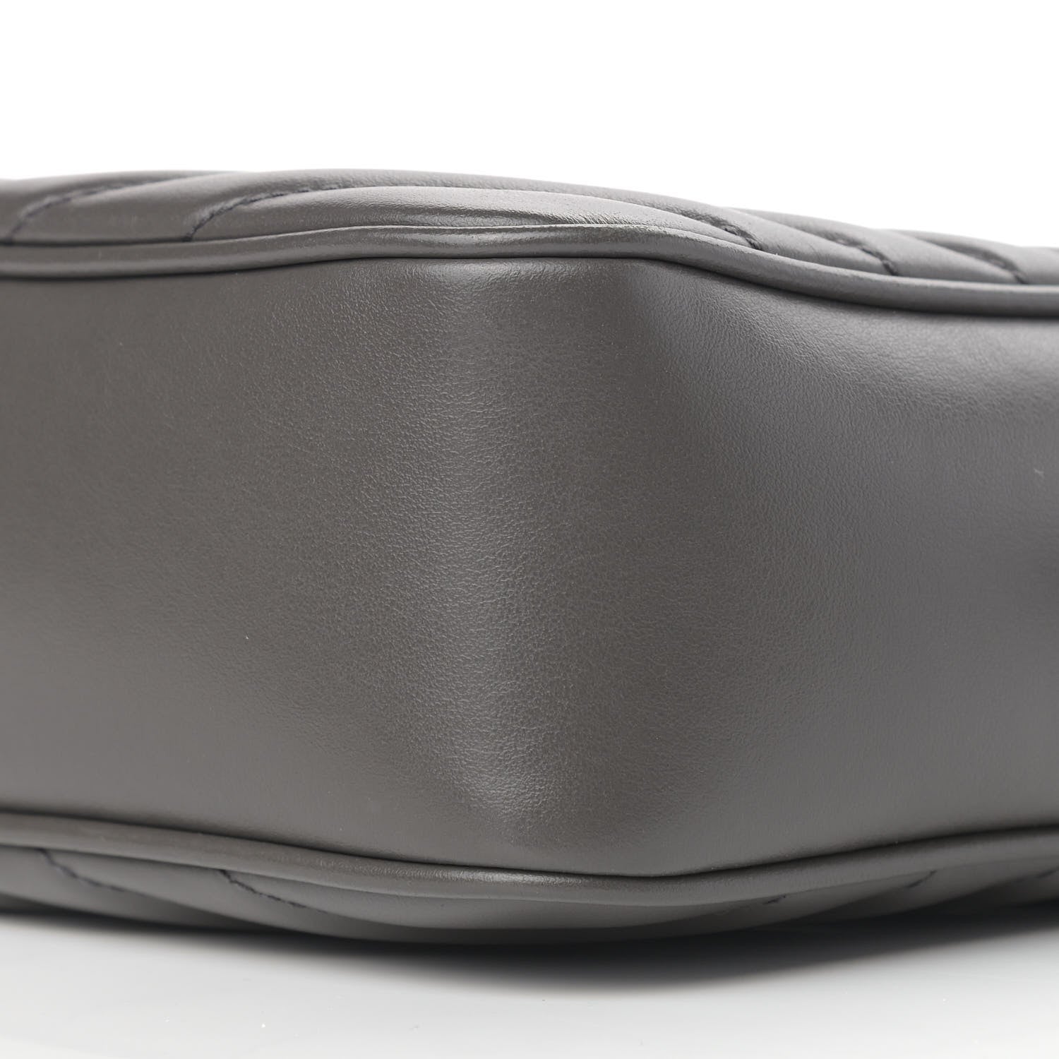 Saint Laurent Calfskin Matelasse Monogram Lou Camera Bag Grey 9 of 17