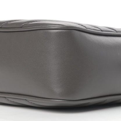 Saint Laurent Calfskin Matelasse Monogram Lou Camera Bag Grey 9 of 17