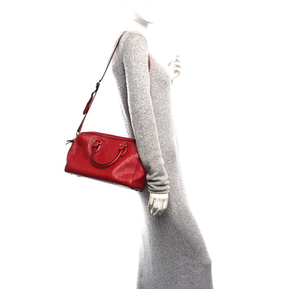 Gucci Guccissima Signature Boston Hibiscus Red 2 of 10