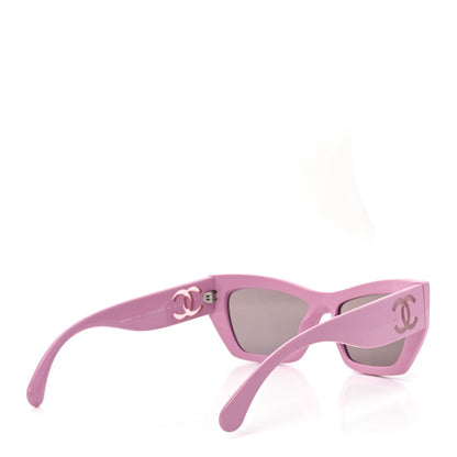 Chanel Acetate Cat Eye Sunglasses 5527 Pink 4 of 7