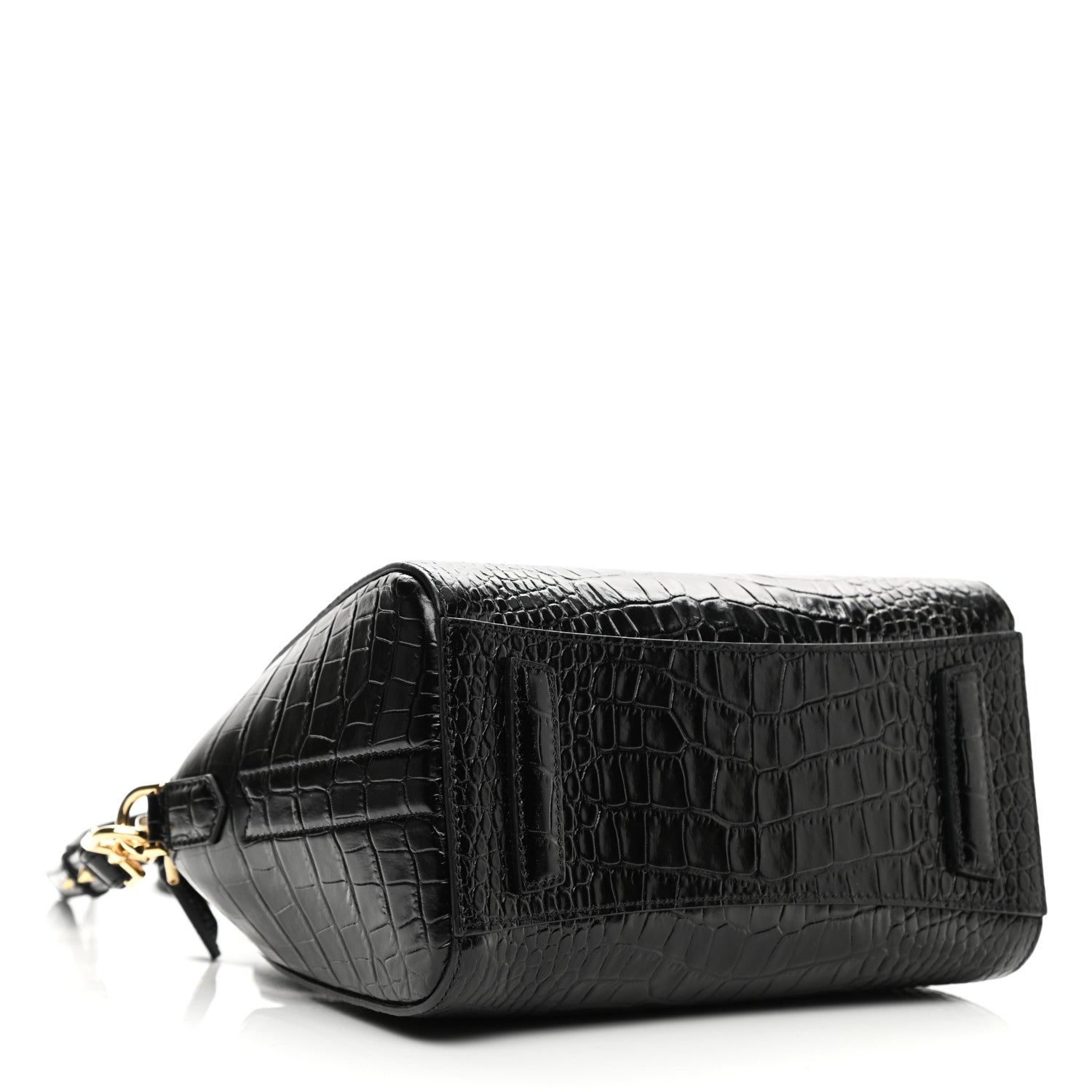 Givenchy Calfskin Crocodile Embossed Mini Antigona Black 4 of 10