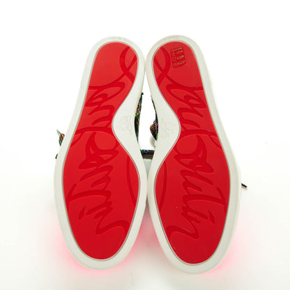 Christian Louboutin Patent Calfskin Lame Gondoliere Flat Sneakers 40.5 Multicolor 6 of 9