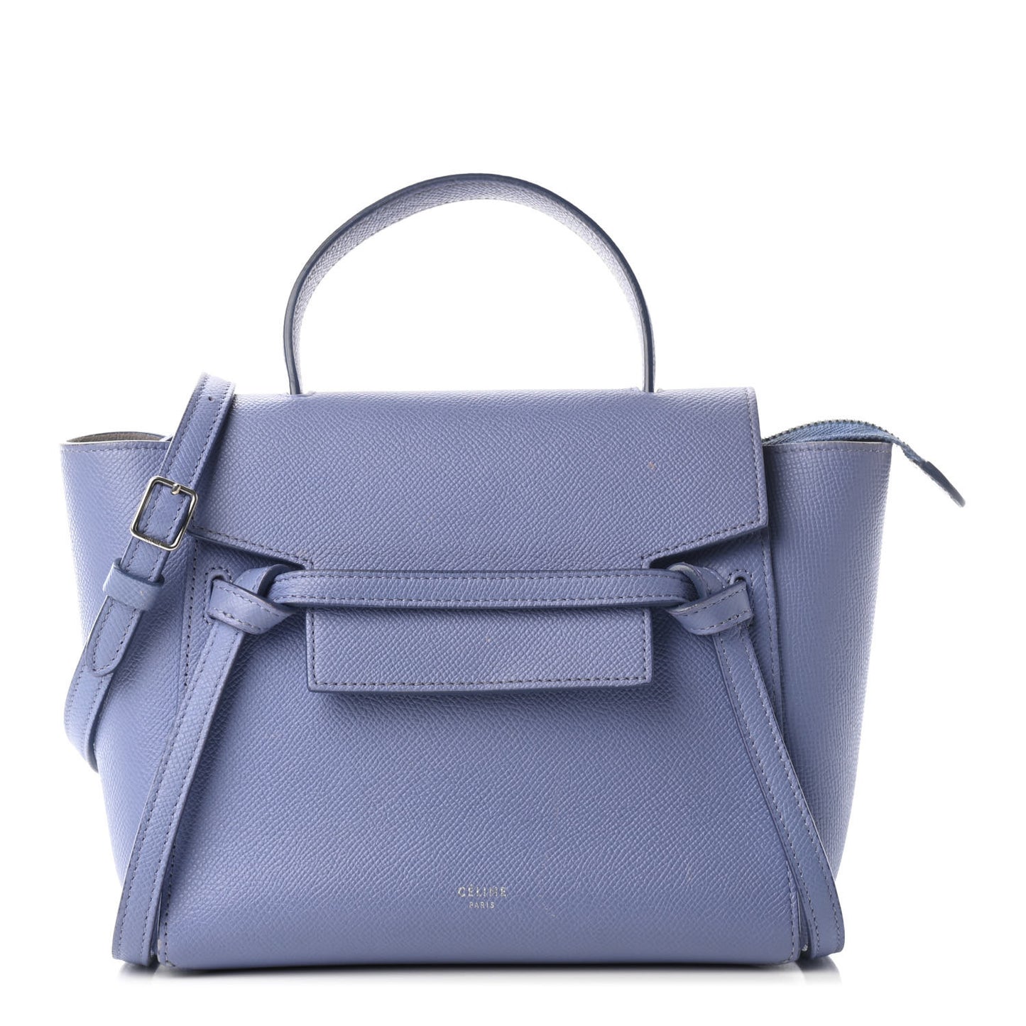Grained Calfskin Nano Belt Bag Amethyst