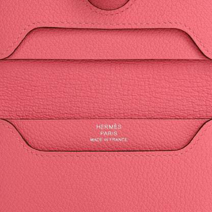Hermes Evercolor RMS Card Holder Rose Azalee 6 of 8