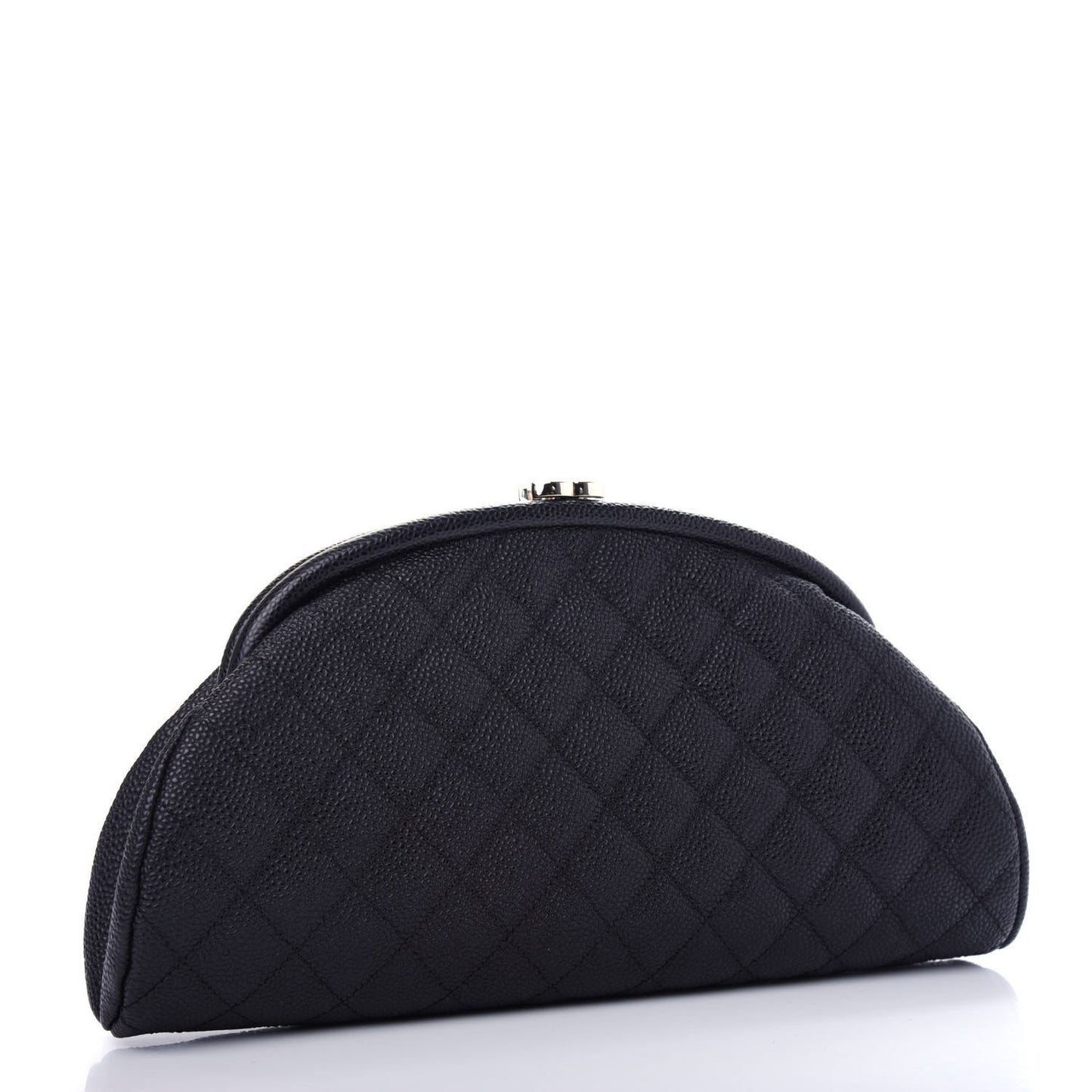 Caviar Quilted Timeless Clutch Black