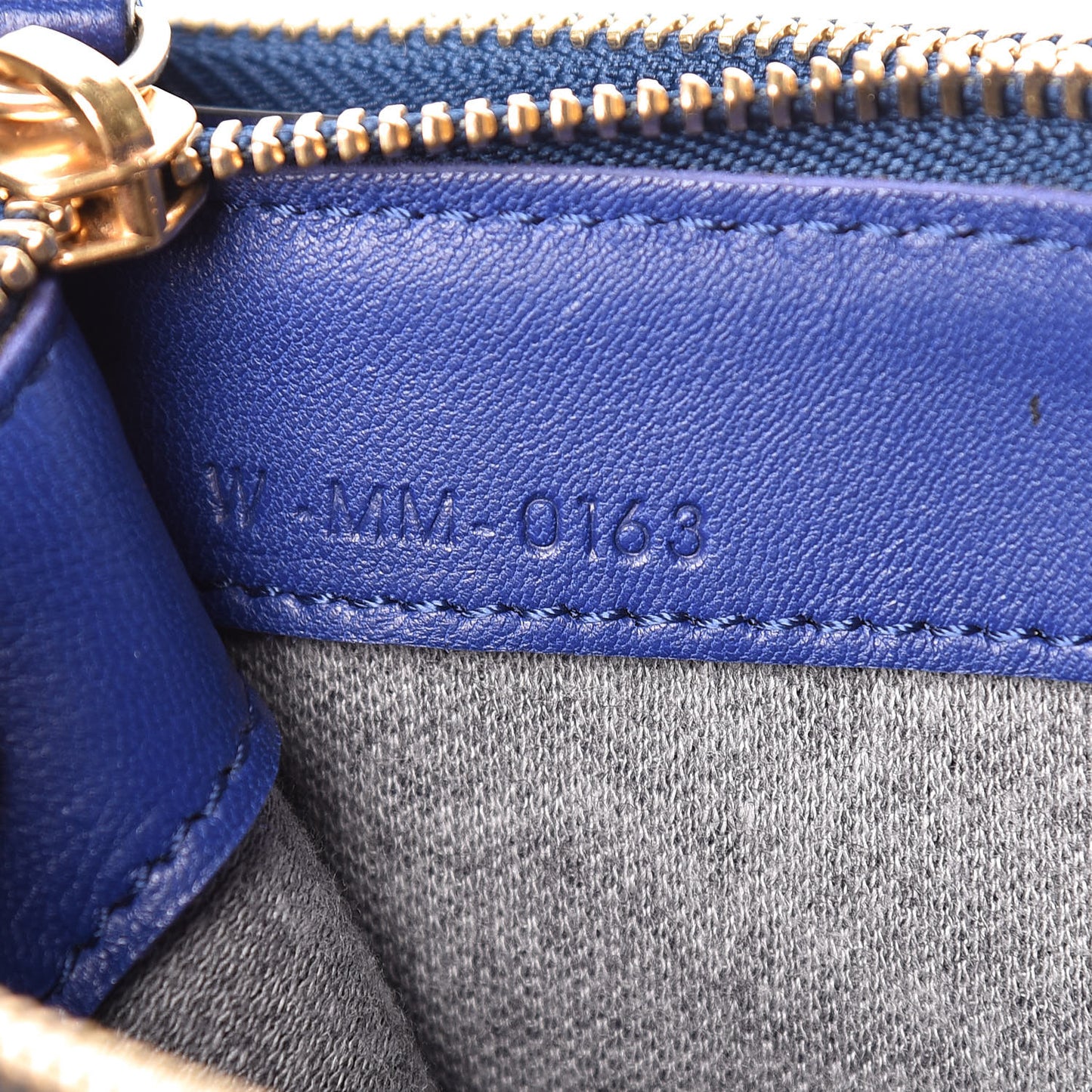 Lambskin Large Trio Crossbody Bag Indigo