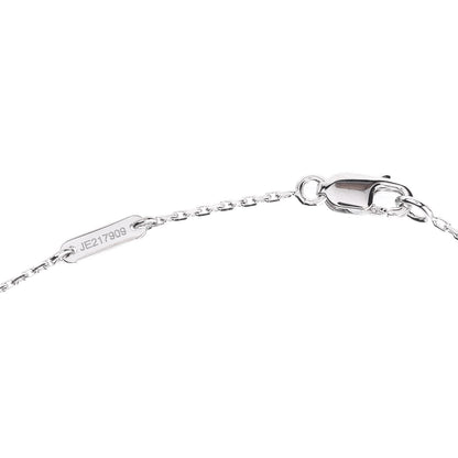 Van Cleef & Arpels 18K White Gold Turquoise Sweet Alhambra Butterfly Pendant Necklace 4 of 5