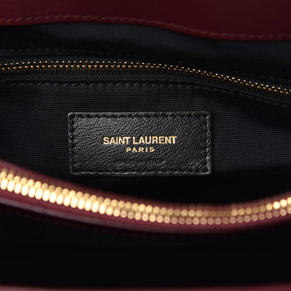 Saint Laurent Calfskin Y Quilted Monogram Medium Loulou Chain Satchel Palissandre 7 of 10