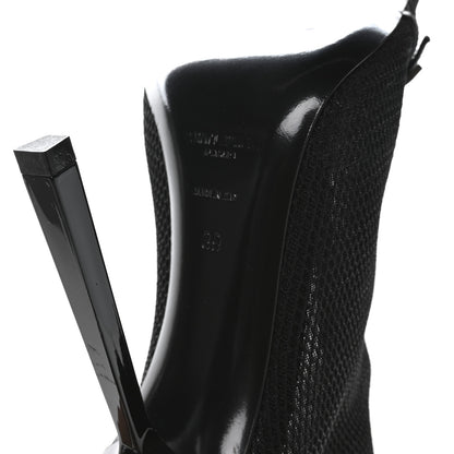 Saint Laurent Elba Applique Tulle Aston 115 Boots 39 Black 7 of 8
