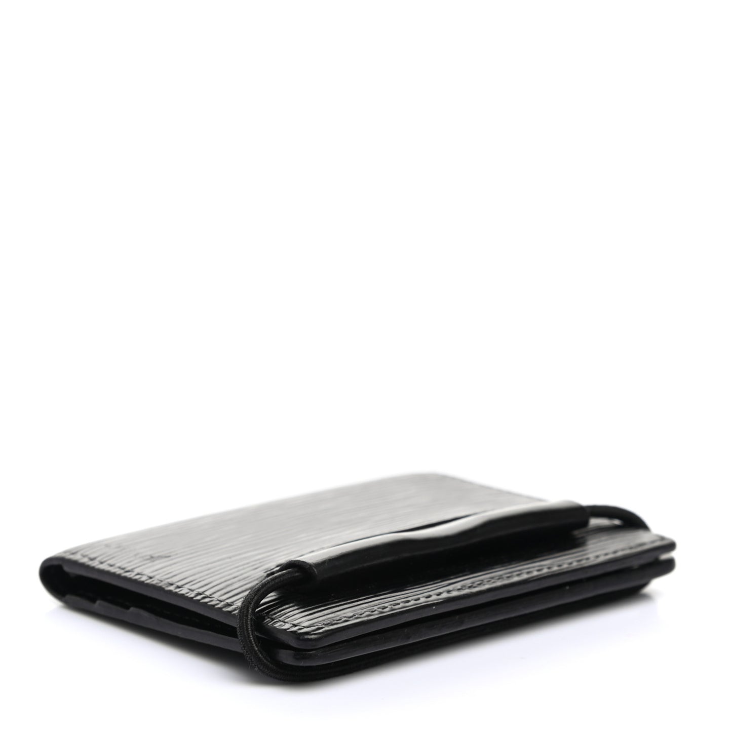 Epi Porte Monnaie Elastique Wallet Black
