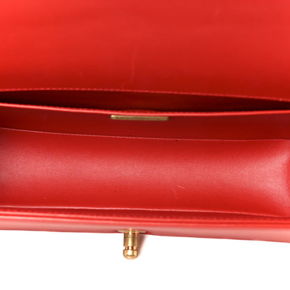 Chanel Snakeskin Medium Boy Flap Red 5 of 10