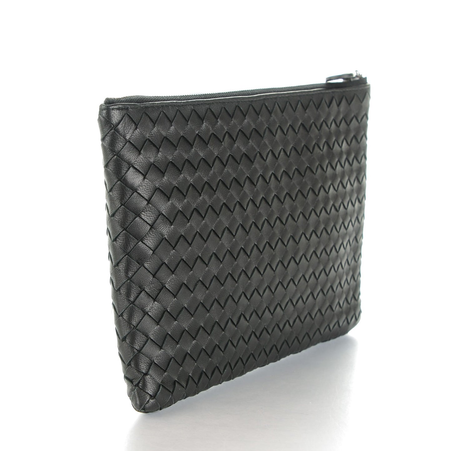 Nappa Intrecciato Document Case Nero Black