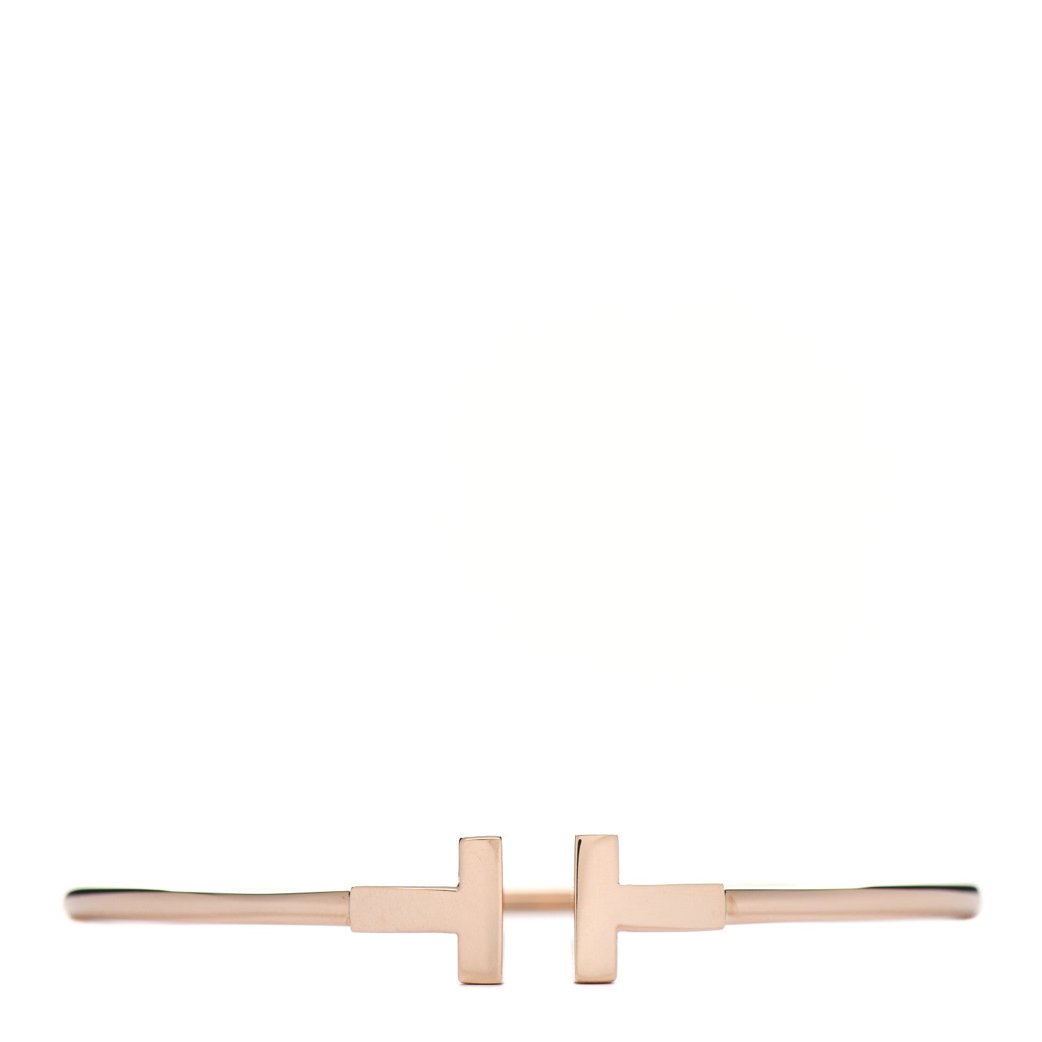 Tiffany 18K Rose Gold T Wire Bracelet 1 of 4