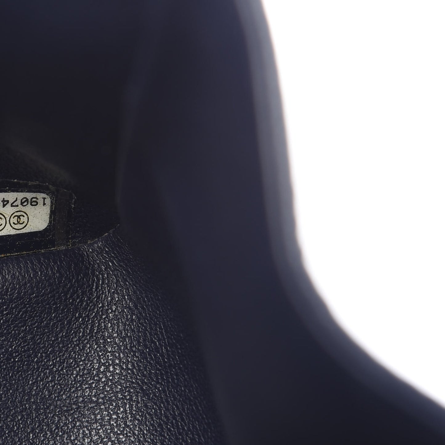 Caviar Quilted Jumbo Double Flap Navy Blue