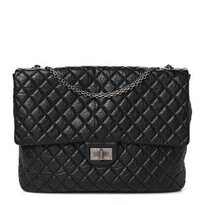 Chanel Aged Calfskin Reissue XL Maxi Flap Black 1 of 8