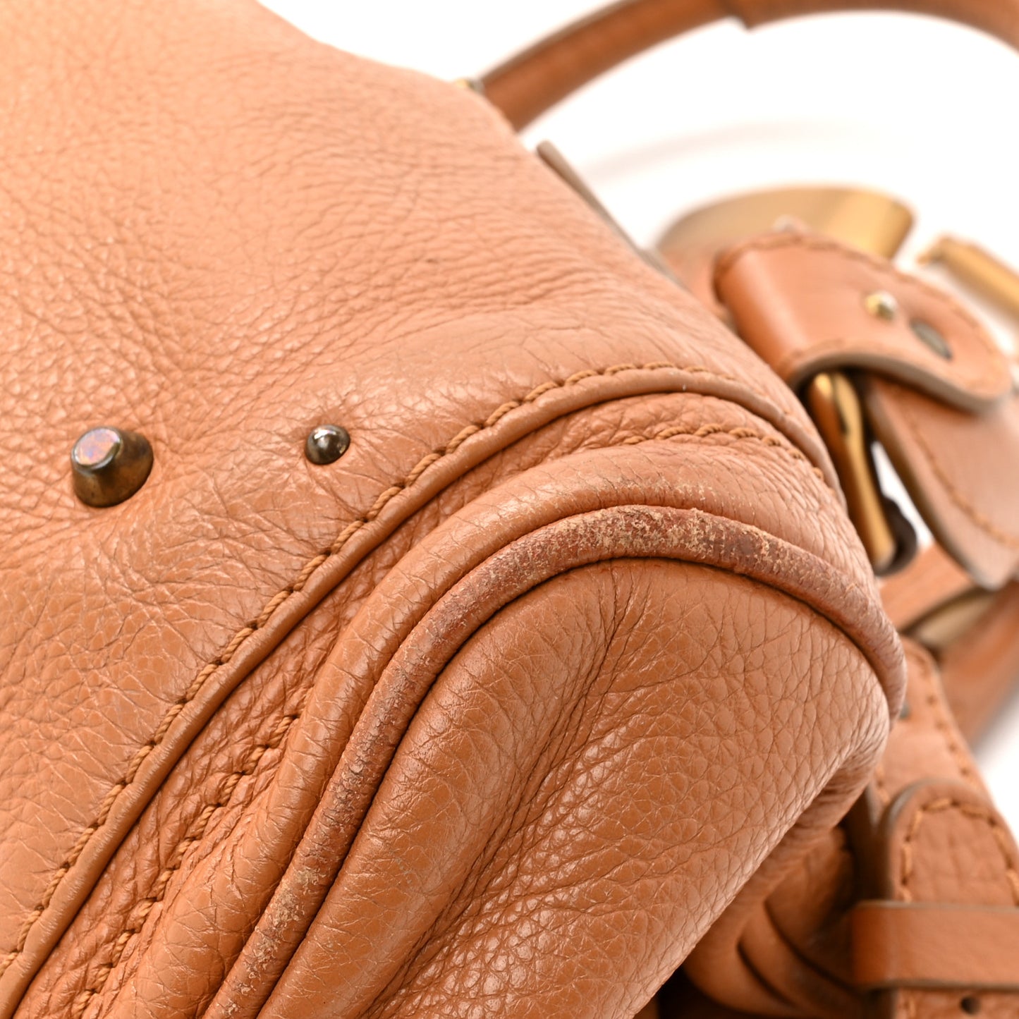 Calfskin Medium Paddington Satchel Tan