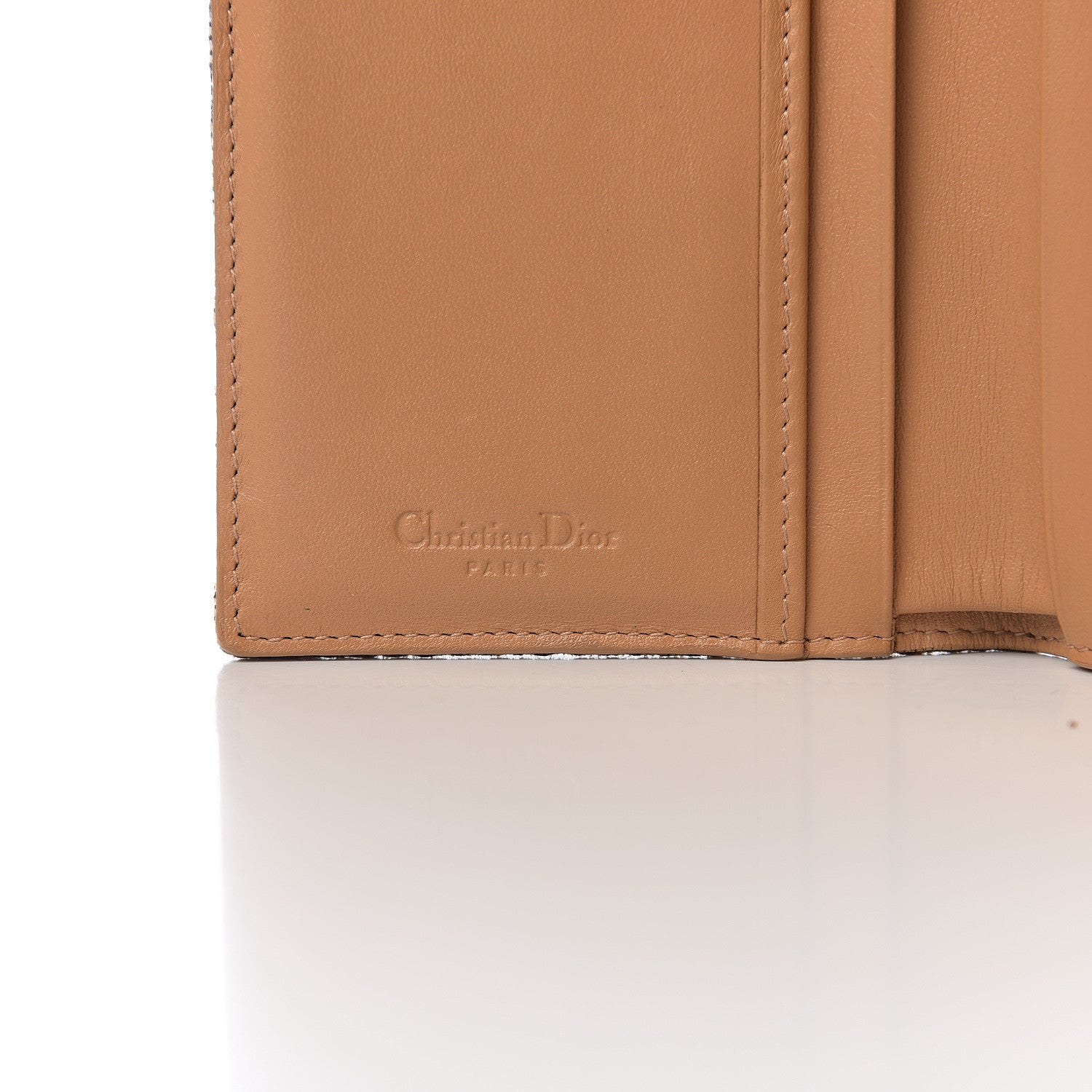 Christian Dior Monogram Saddle Wallet Beige 5 of 7