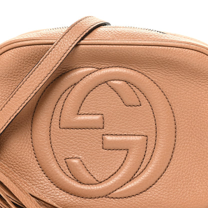 Gucci Pebbled Calfskin Small Soho Disco Bag Camelia 8 of 10